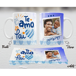 10 Artes para Caneca Dia dos Pais em Arquivo Editável