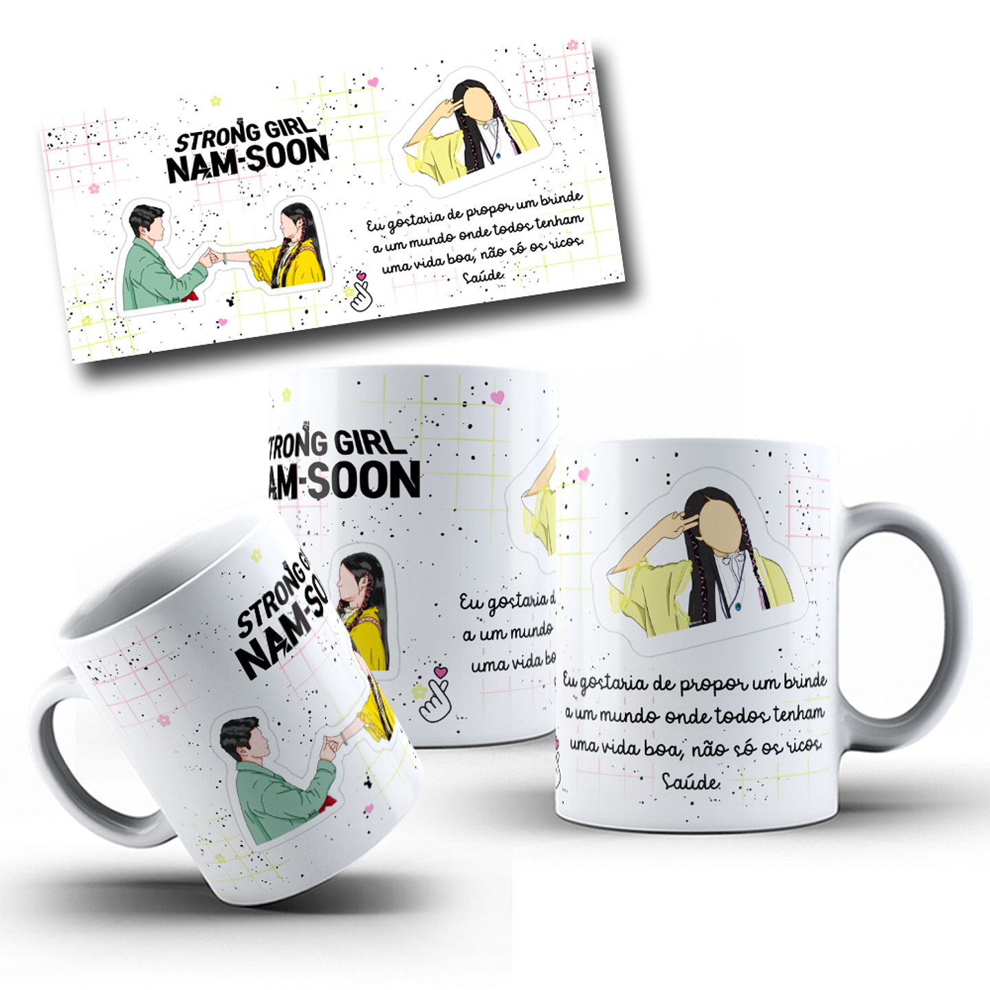 12 Artes Caneca Dorameira Doramas em CorelDraw  7