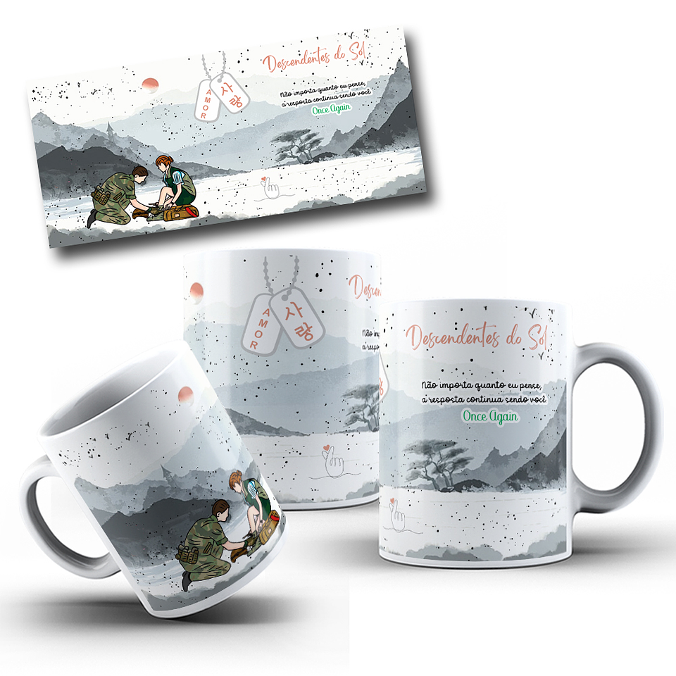 12 Artes Caneca Dorameira Doramas em CorelDraw  10