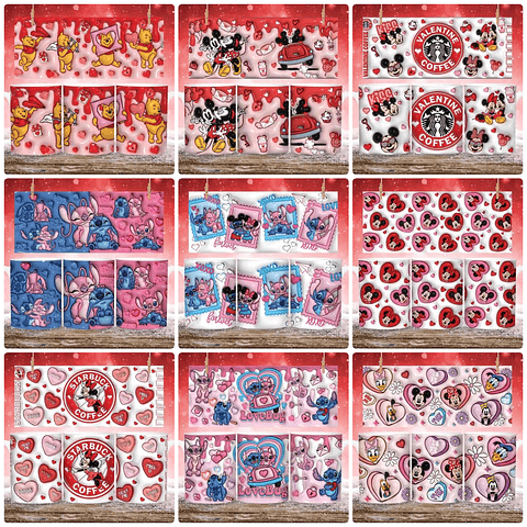 21 Artes para Caneca Inflados Dia dos Namorados Personagens Arquivo em Jpg