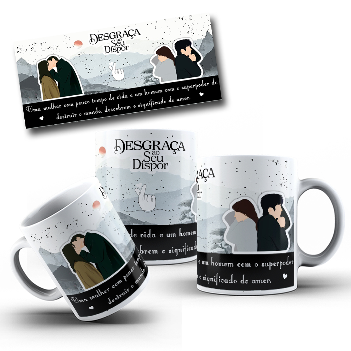 12 Artes Caneca Dorameira Doramas em CorelDraw  11