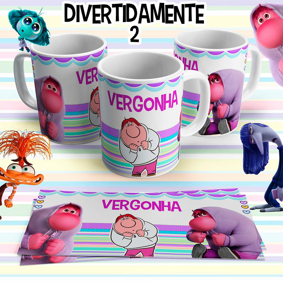 10 Artes para Caneca Divertidamente 2 em Arquivo Editável 7