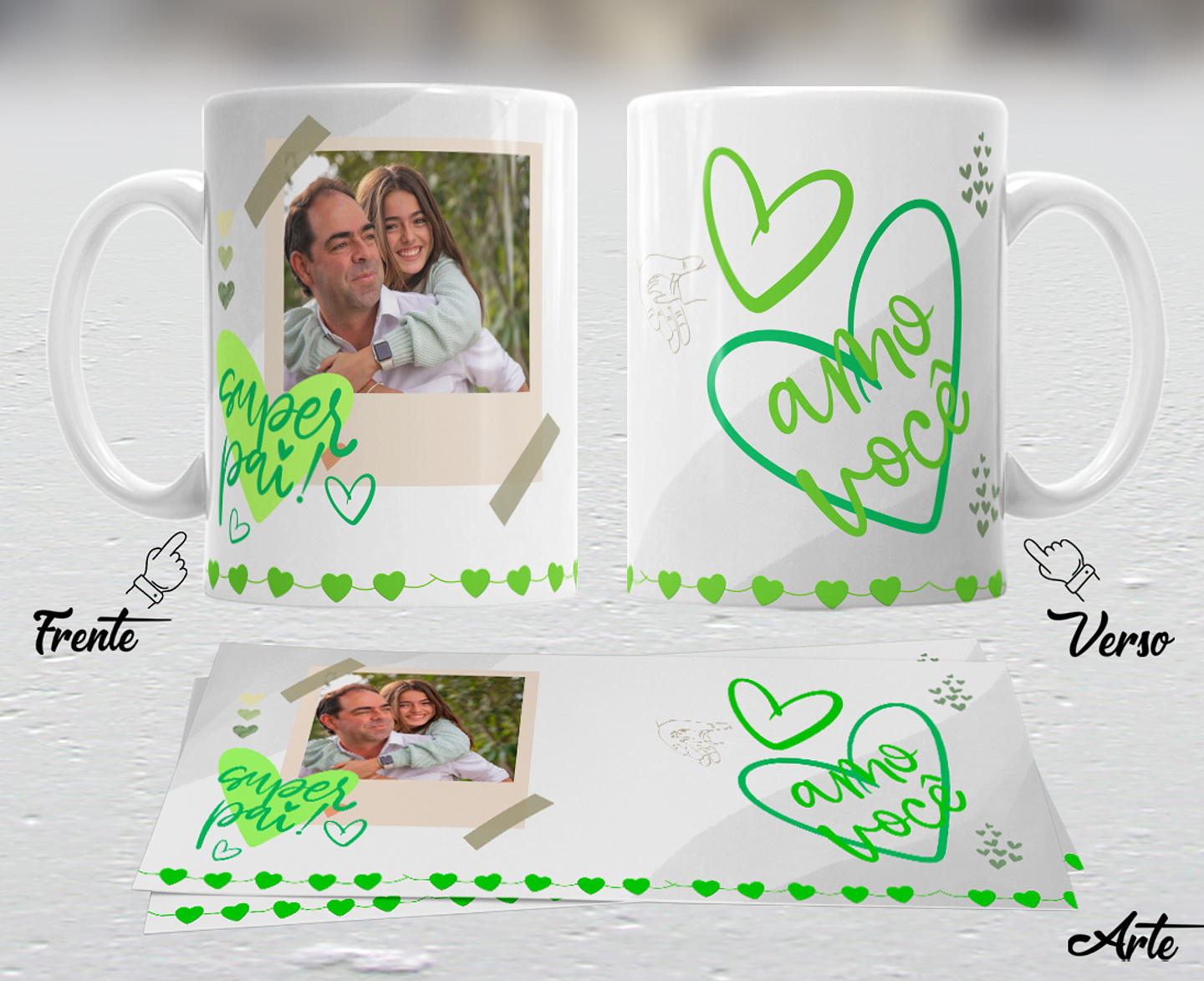 10 Artes para Caneca Dia dos Pais em Arquivo Editável 9