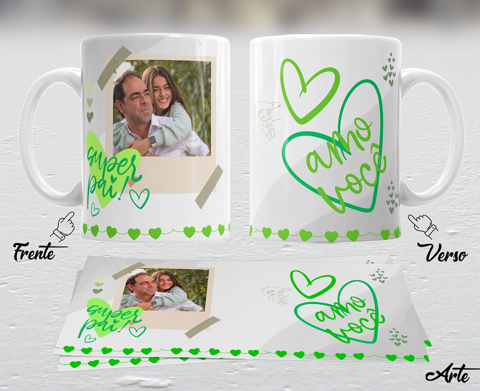 10 Artes para Caneca Dia dos Pais em Arquivo Editável 9