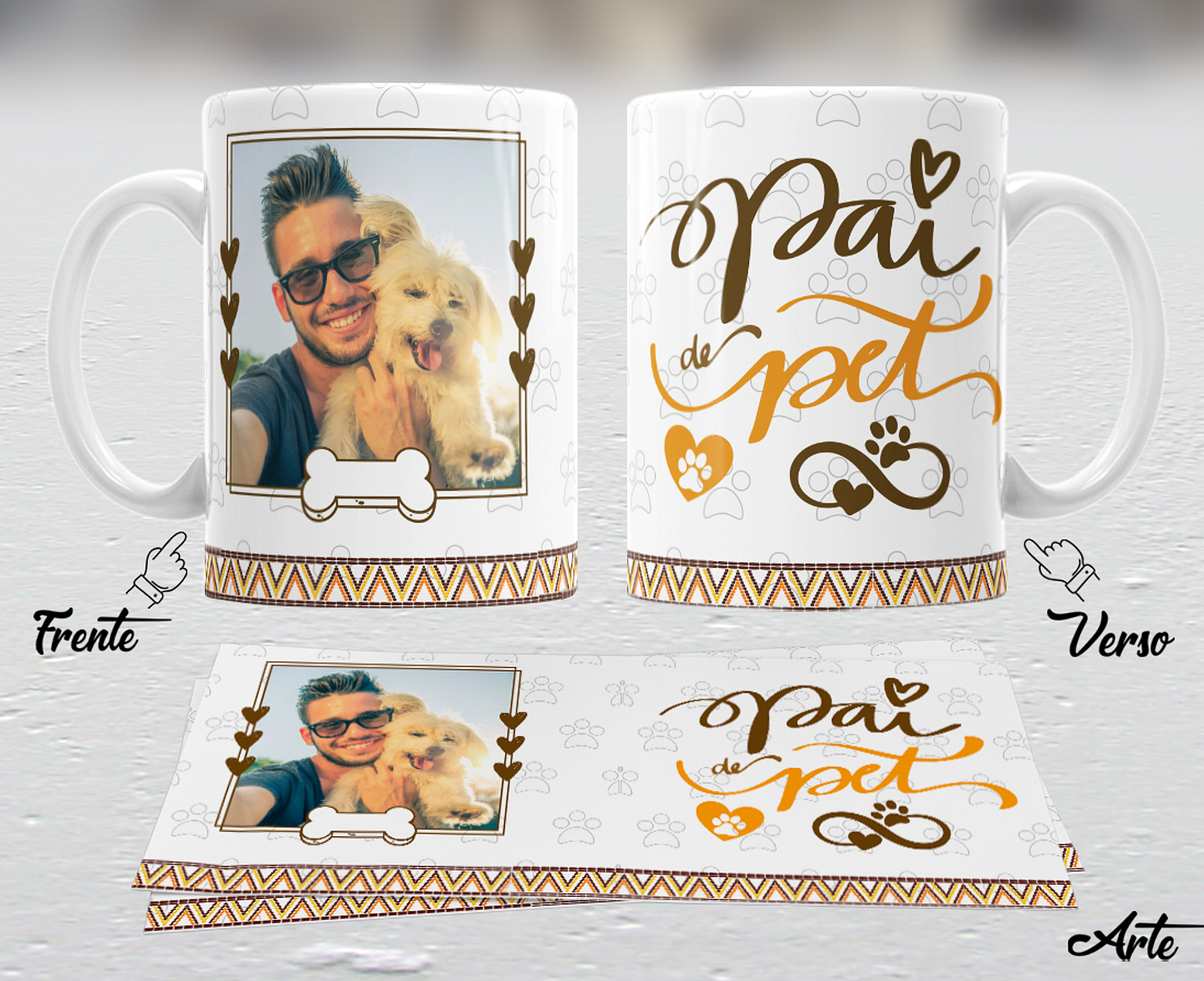 10 Artes para Caneca Dia dos Pais em Arquivo Editável 10