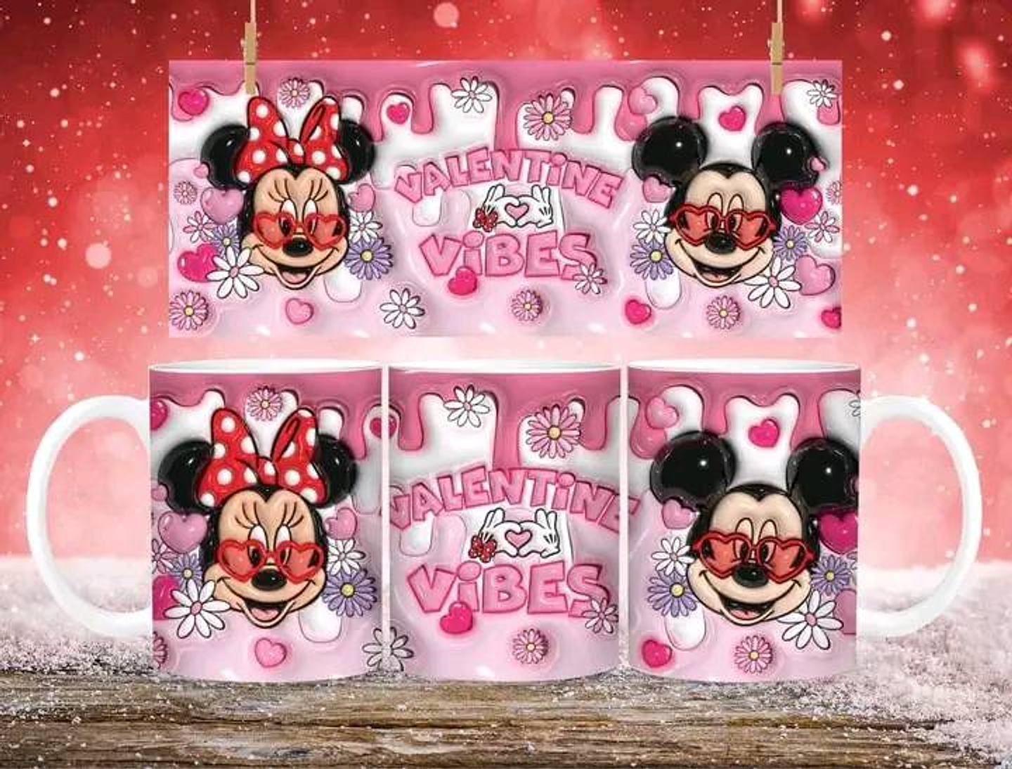 21 Artes para Caneca Inflados Dia dos Namorados Personagens Arquivo em Jpg 4