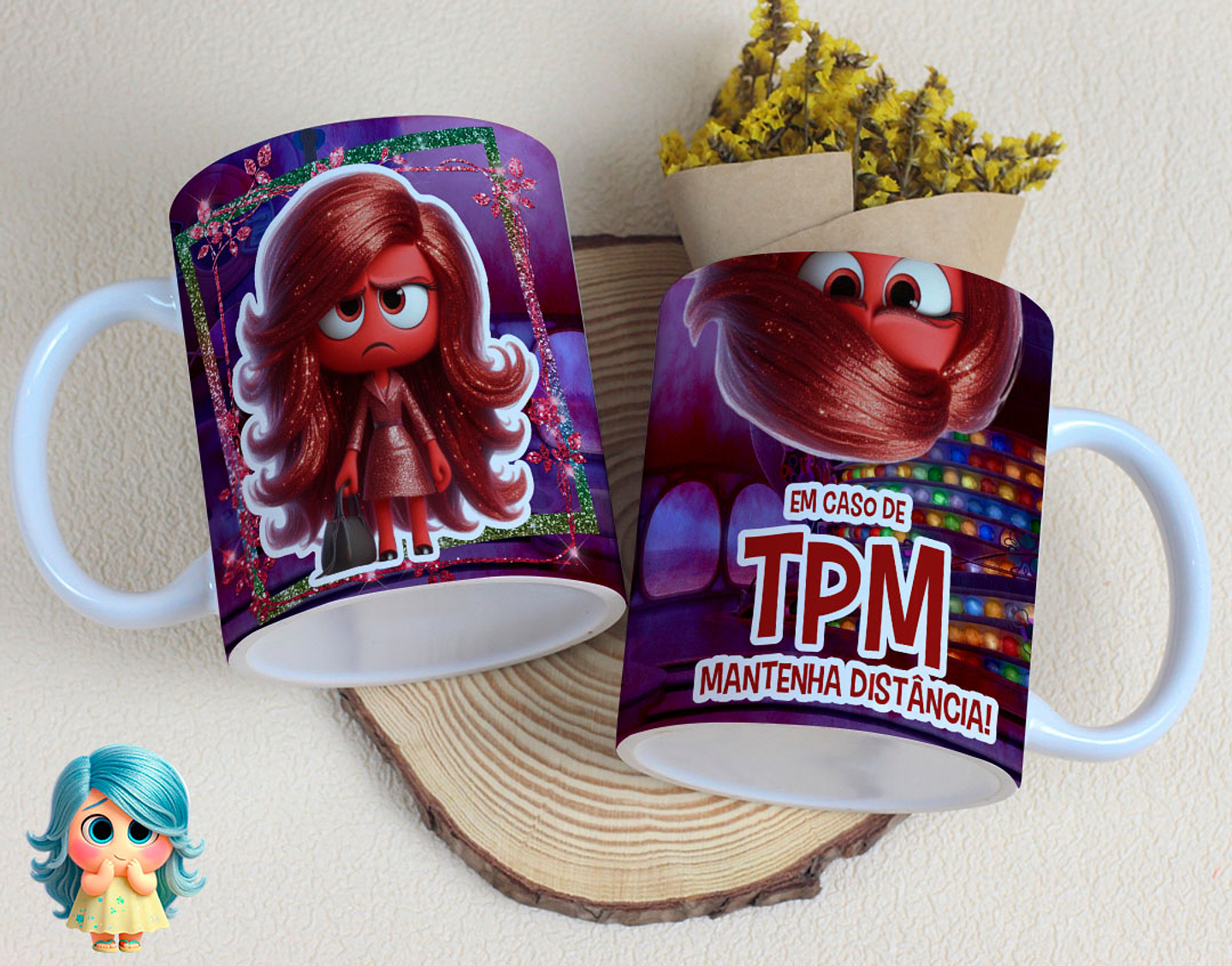 16 Artes para Caneca Divertidamente Sentimentos Arquivo Editável  1