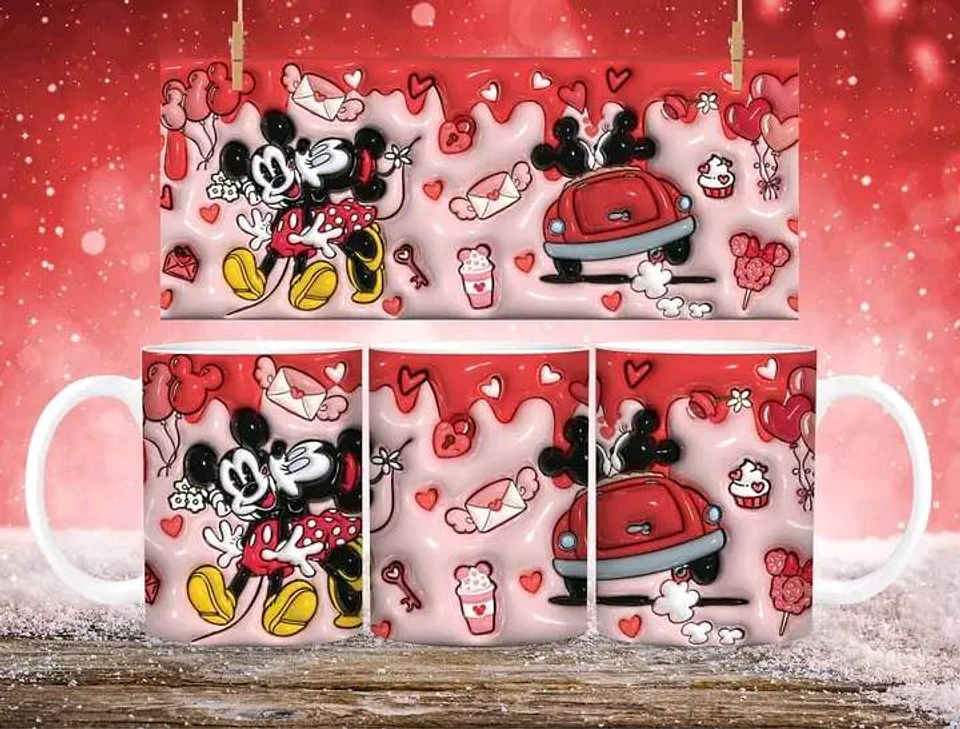 21 Artes para Caneca Inflados Dia dos Namorados Personagens Arquivo em Jpg 5