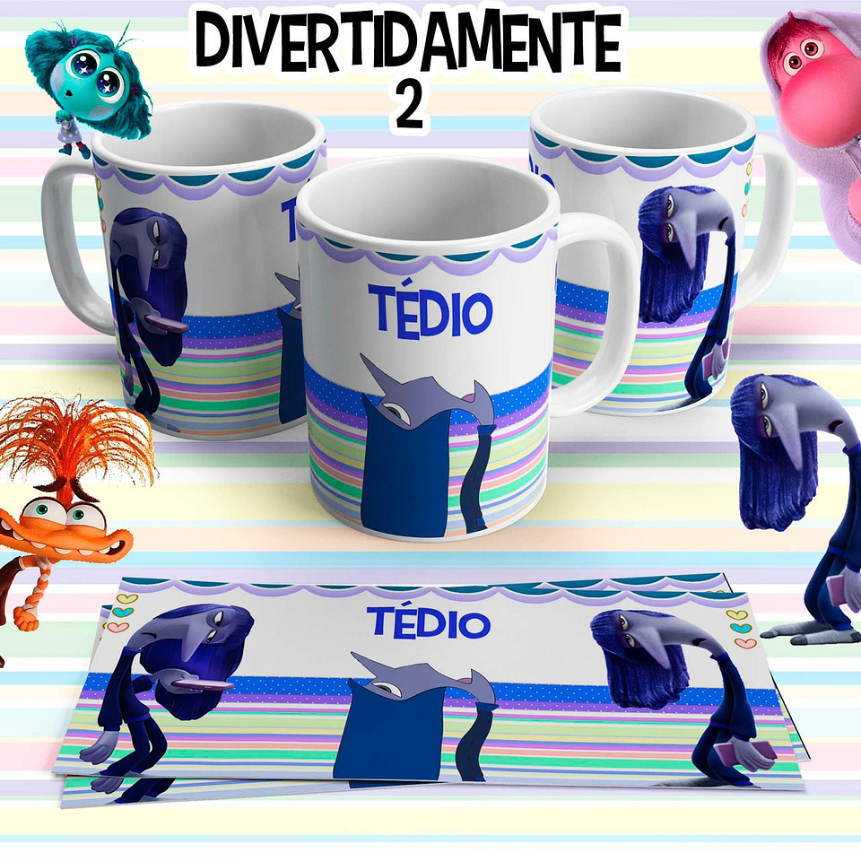 10 Artes para Caneca Divertidamente 2 em Arquivo Editável 10
