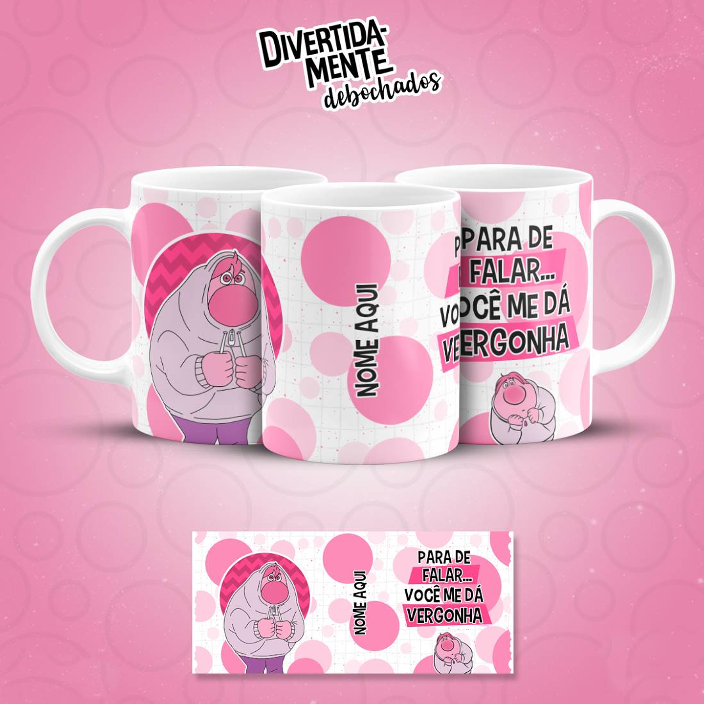 11 Artes para Caneca Divertidamente Debochado Arquivo em Jpg 3