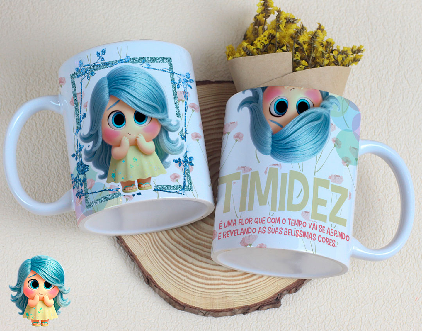16 Artes para Caneca Divertidamente Sentimentos Arquivo Editável  3