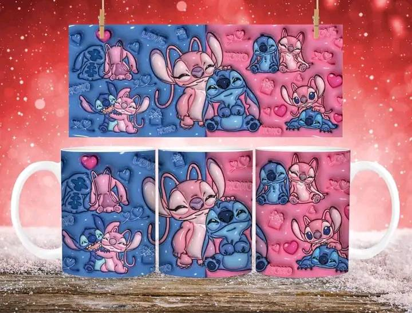 21 Artes para Caneca Inflados Dia dos Namorados Personagens Arquivo em Jpg 7