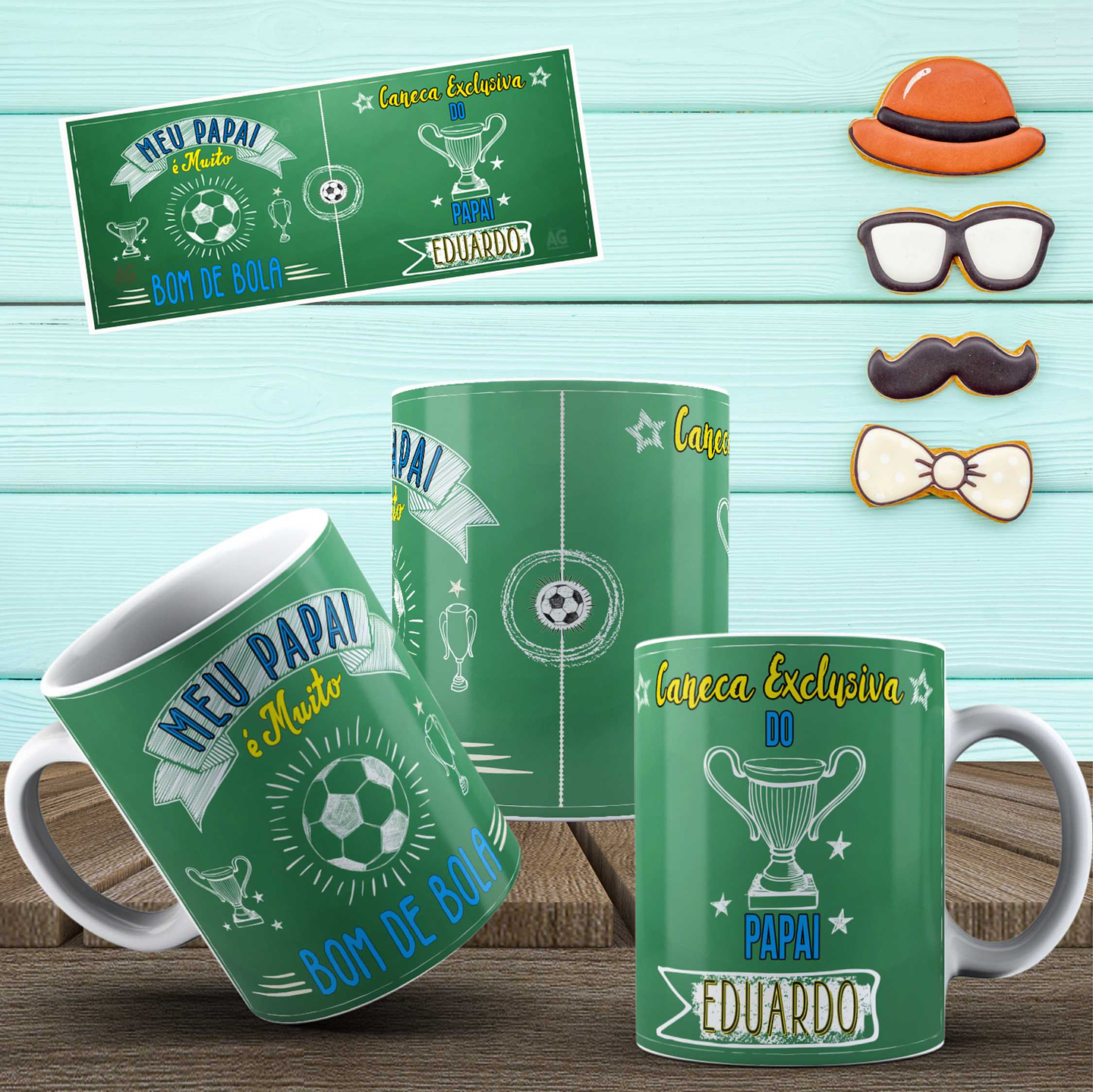 24 Artes para Caneca Dia dos Pais Arquivo Arquivo Editável 5