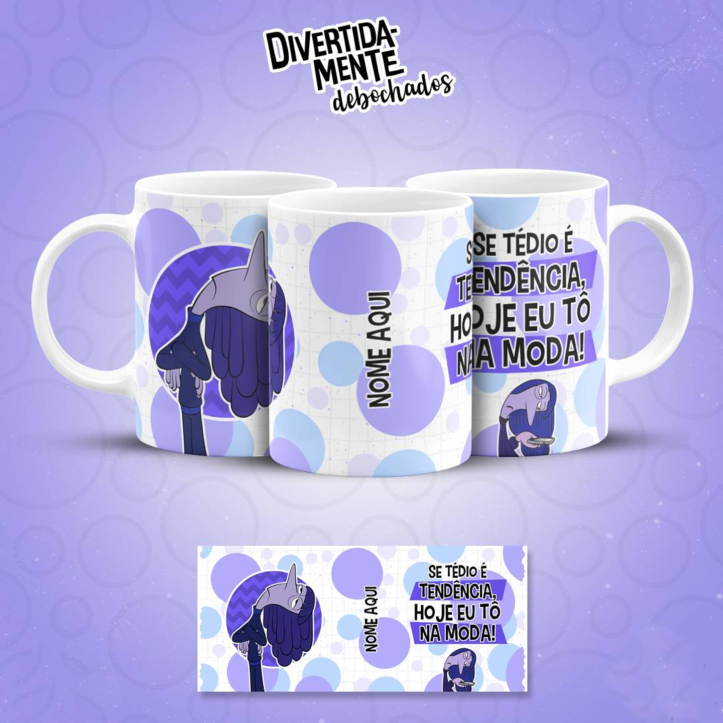 11 Artes para Caneca Divertidamente Debochado Arquivo em Jpg 5