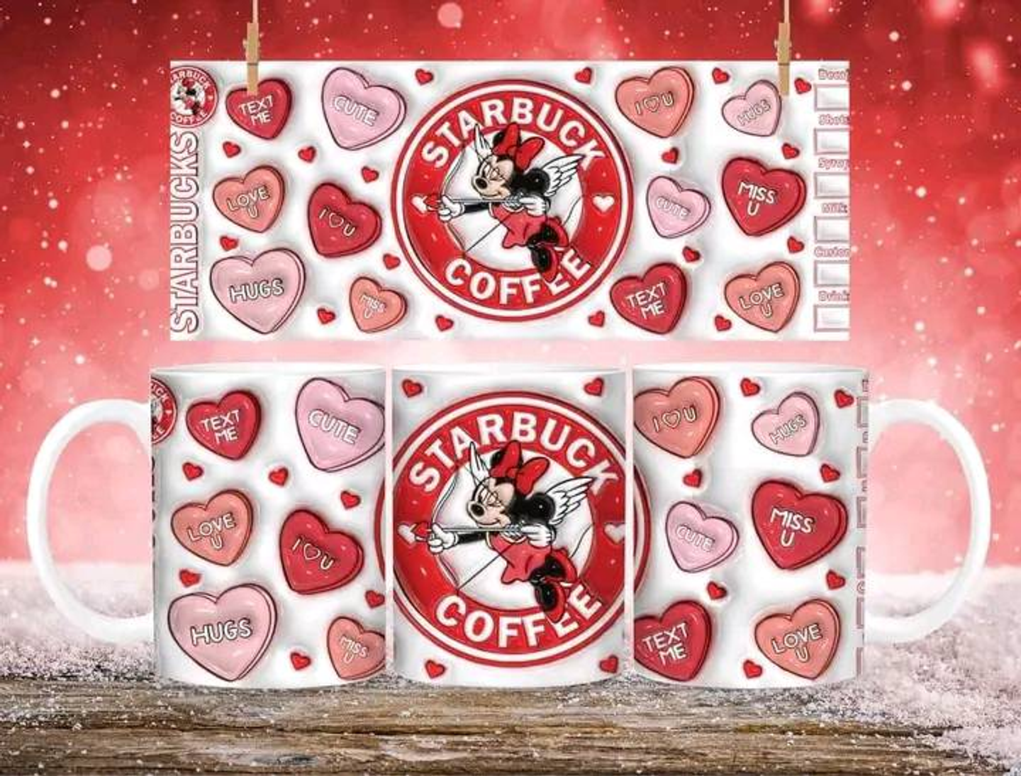 21 Artes para Caneca Inflados Dia dos Namorados Personagens Arquivo em Jpg 9