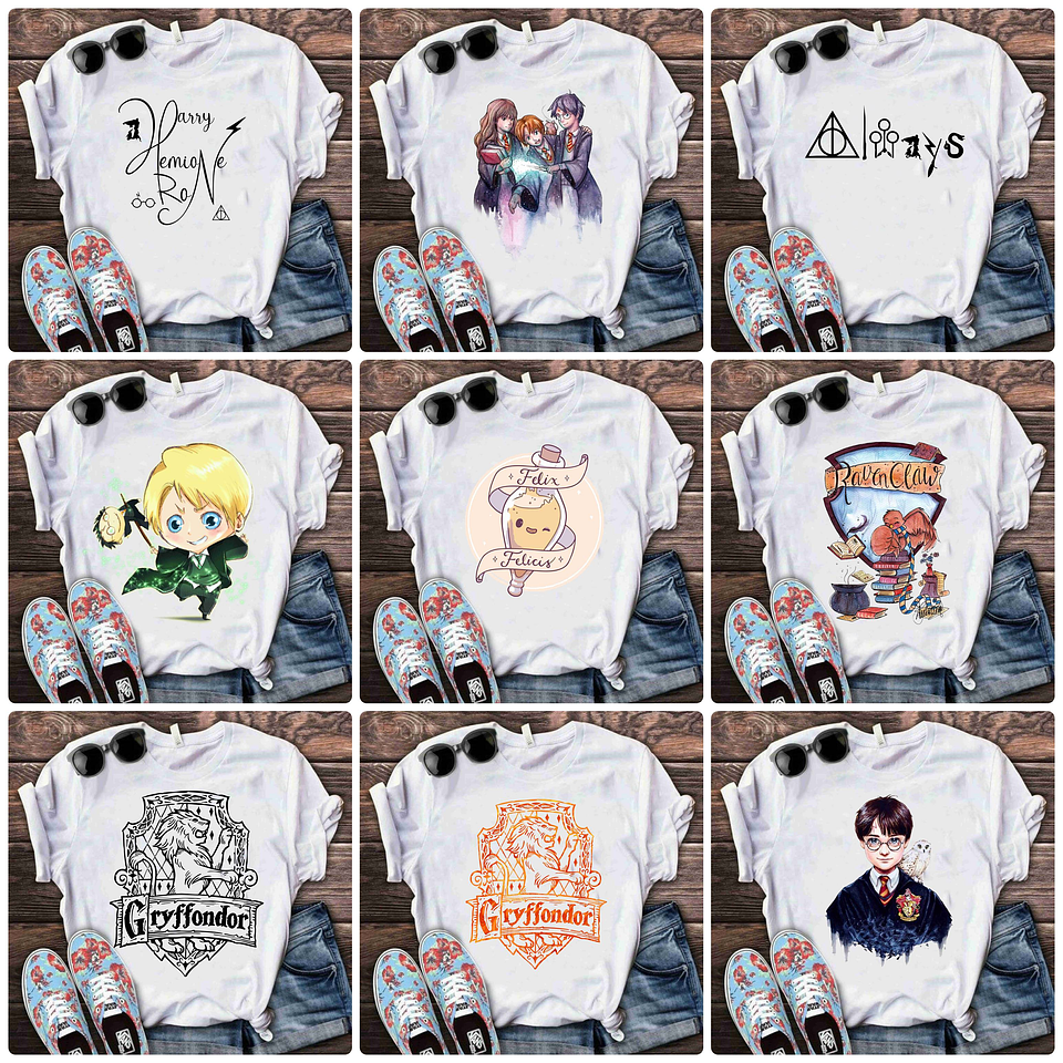 64 Artes para Camisa Harry Potter Arquivo em Png 6