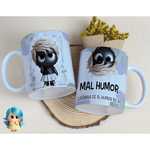 16 Artes para Caneca Divertidamente Sentimentos Arquivo Editável 