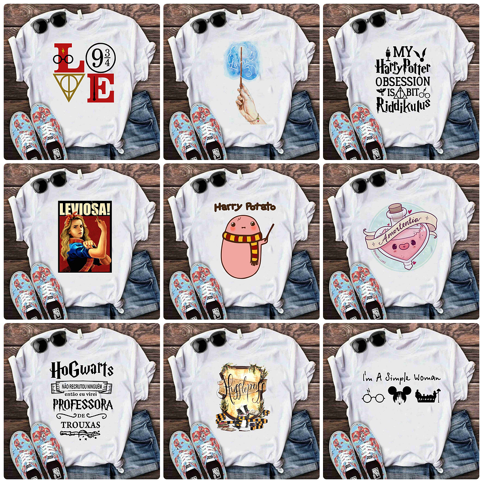 64 Artes para Camisa Harry Potter Arquivo em Png 7
