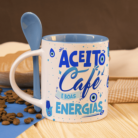 14 Artes para Caneca Boas Energias Arquivo em Png