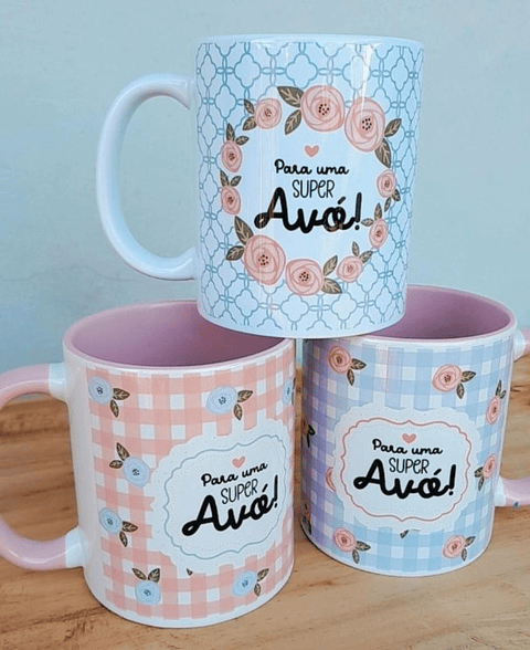 3 Artes para Caneca Dia dos Avós Arquivo em Jpg