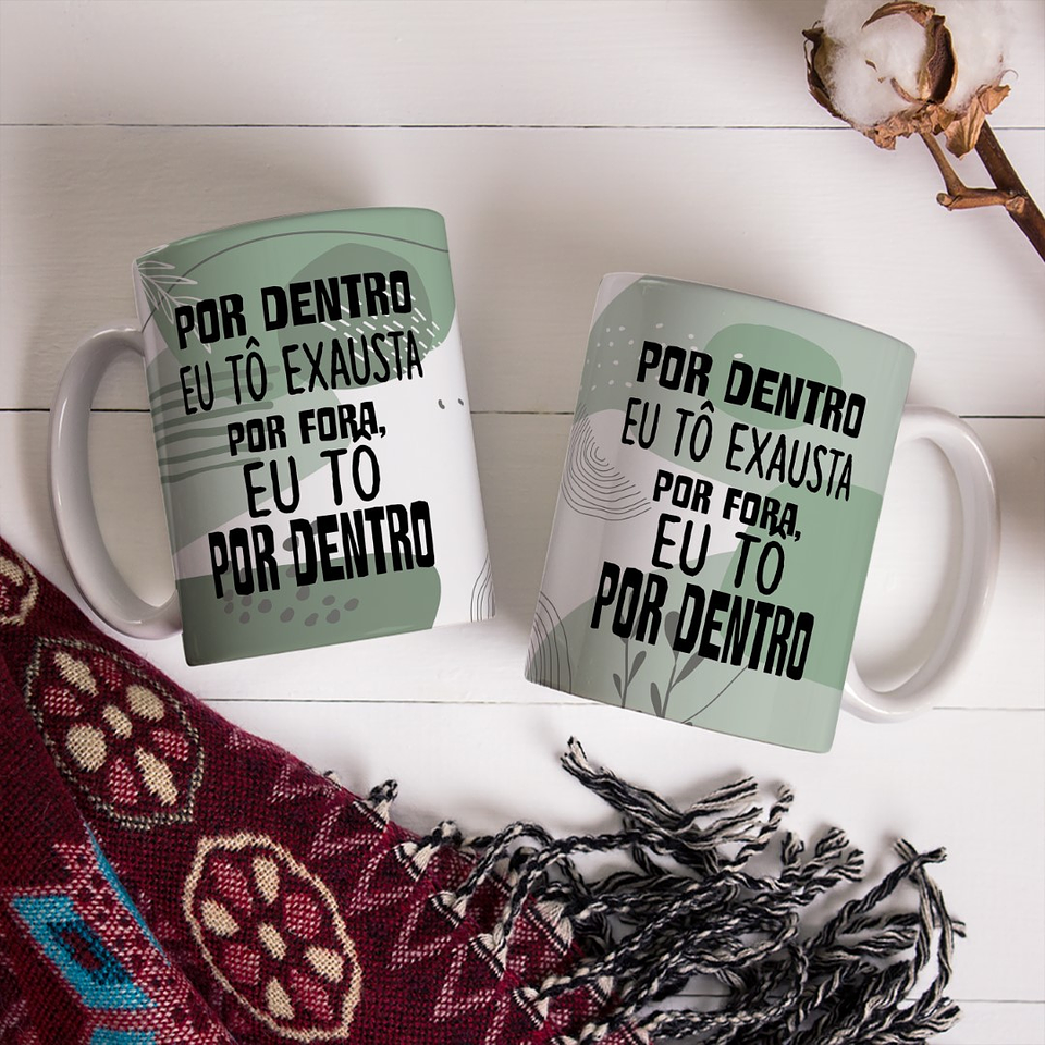 10 Artes Caneca Frases Sinceras Arquivo Editável 2