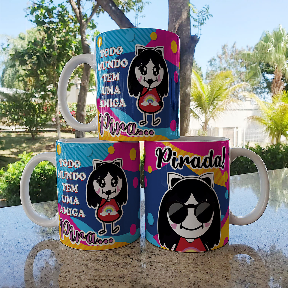 4 Artes para Caneca Frases engraçadas Arquivo em Jpg  2