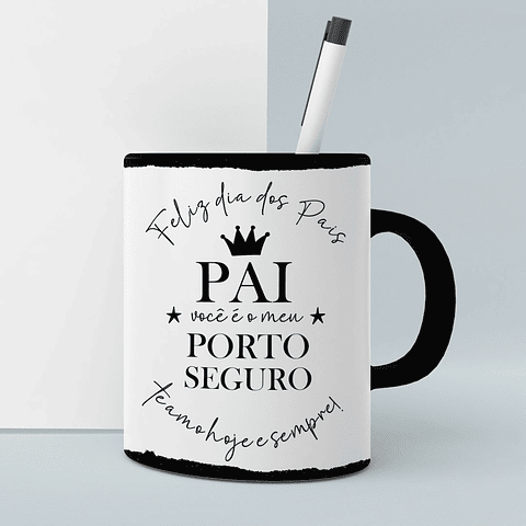 8 Artes para Caneca Dia dos Pais Minimalista Arquivo Editável