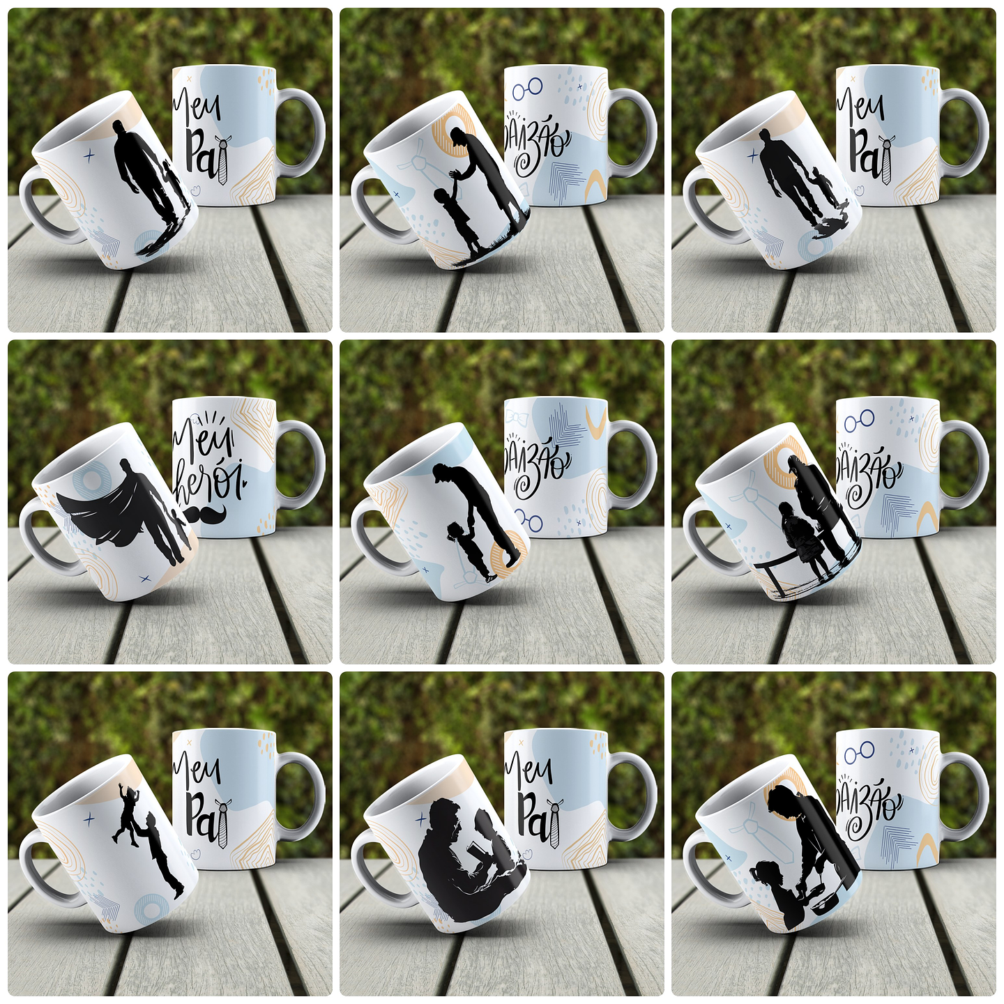 14 Artes Caneca Dia dos Pais é amor Arquivo em Jpg 1