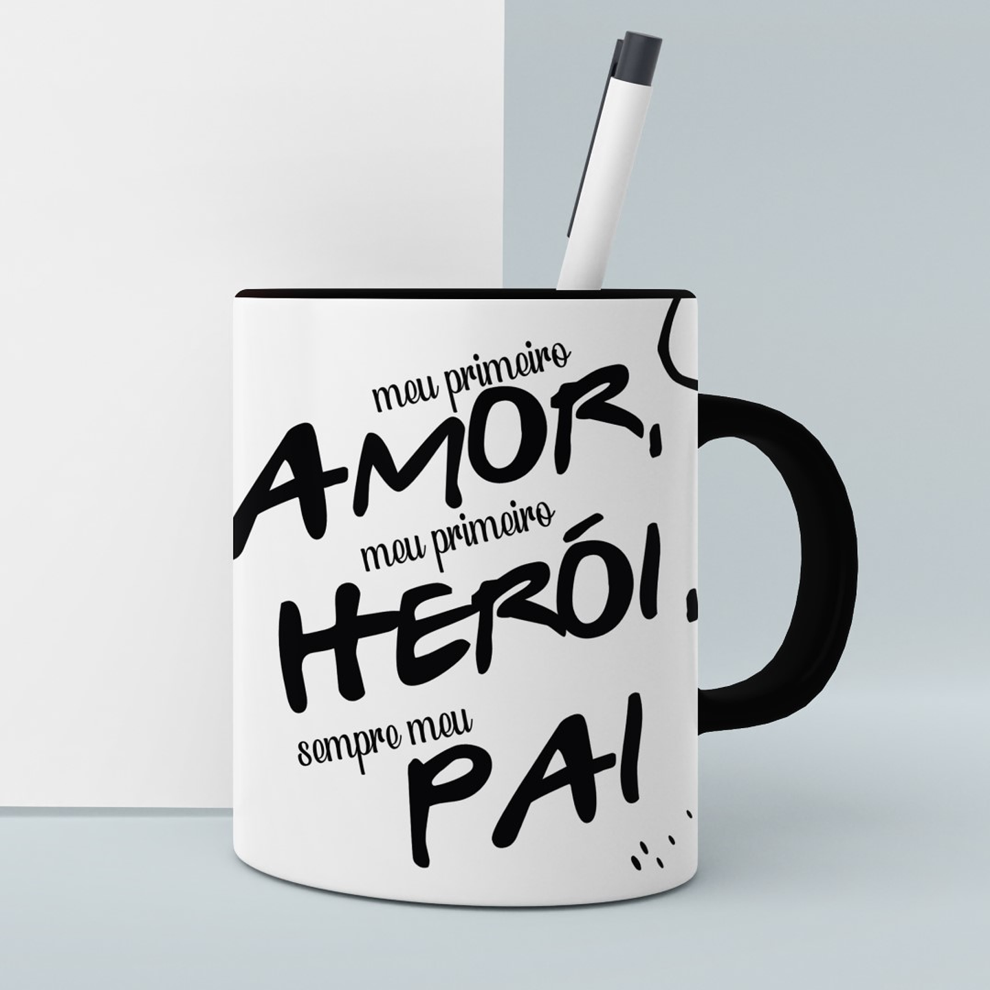 8 Artes para Caneca Dia dos Pais Minimalista Arquivo Editável 8