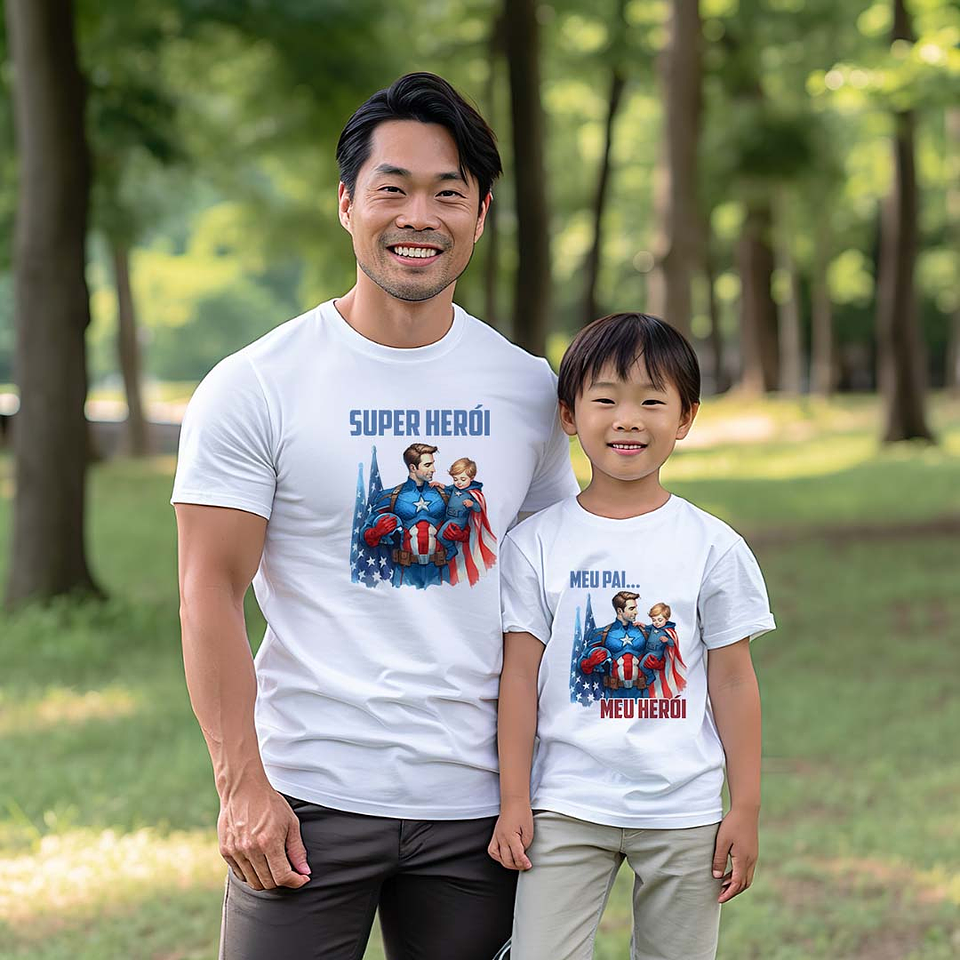 13 Artes para Camisa Dia dos Pais Super Heróis Arquivo Editável 1