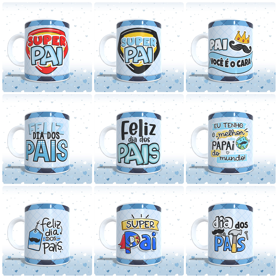 26 Artes para Caneca Dia dos Pais Arquivo em Jpg 1
