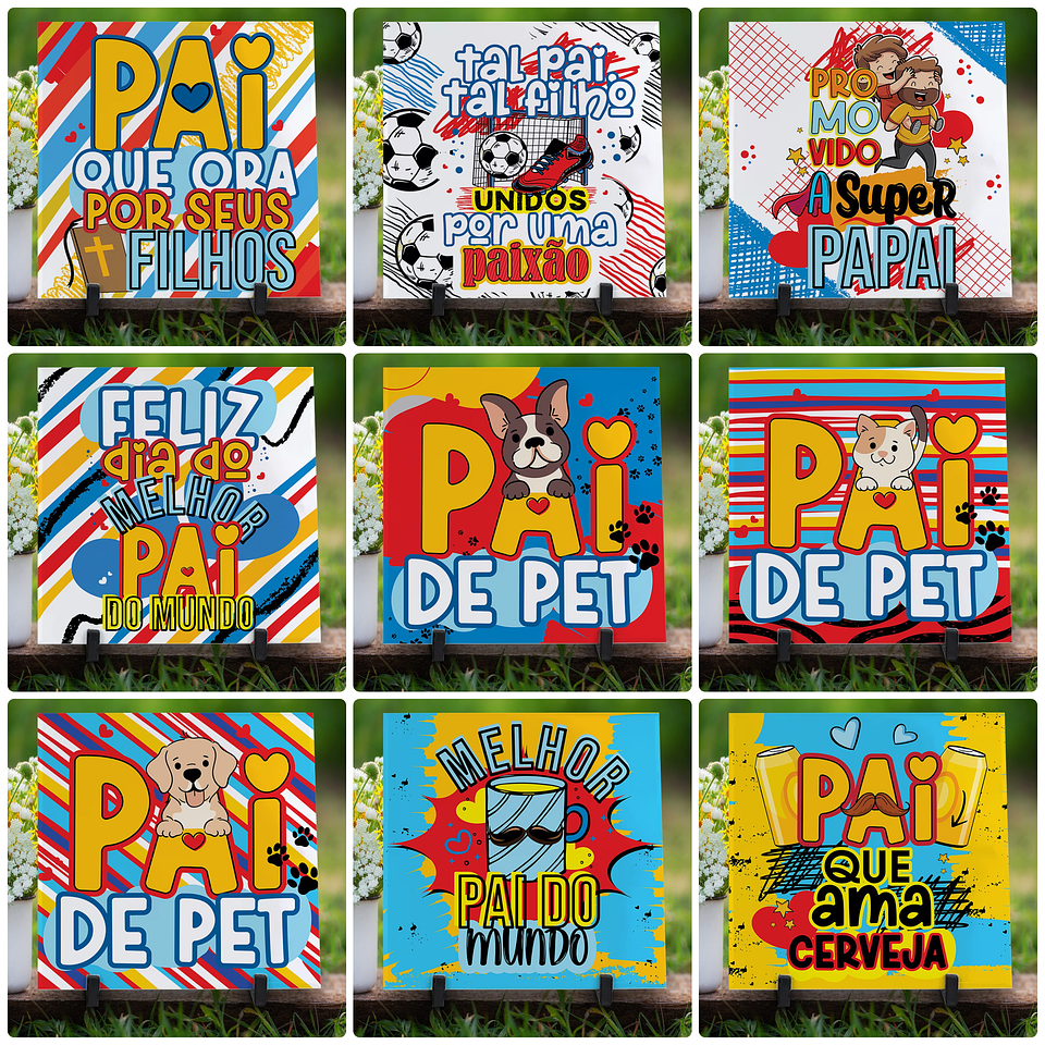 33 Artes para Caneca e Azulejo Dia dos Pais Arquivo em Jpg 2