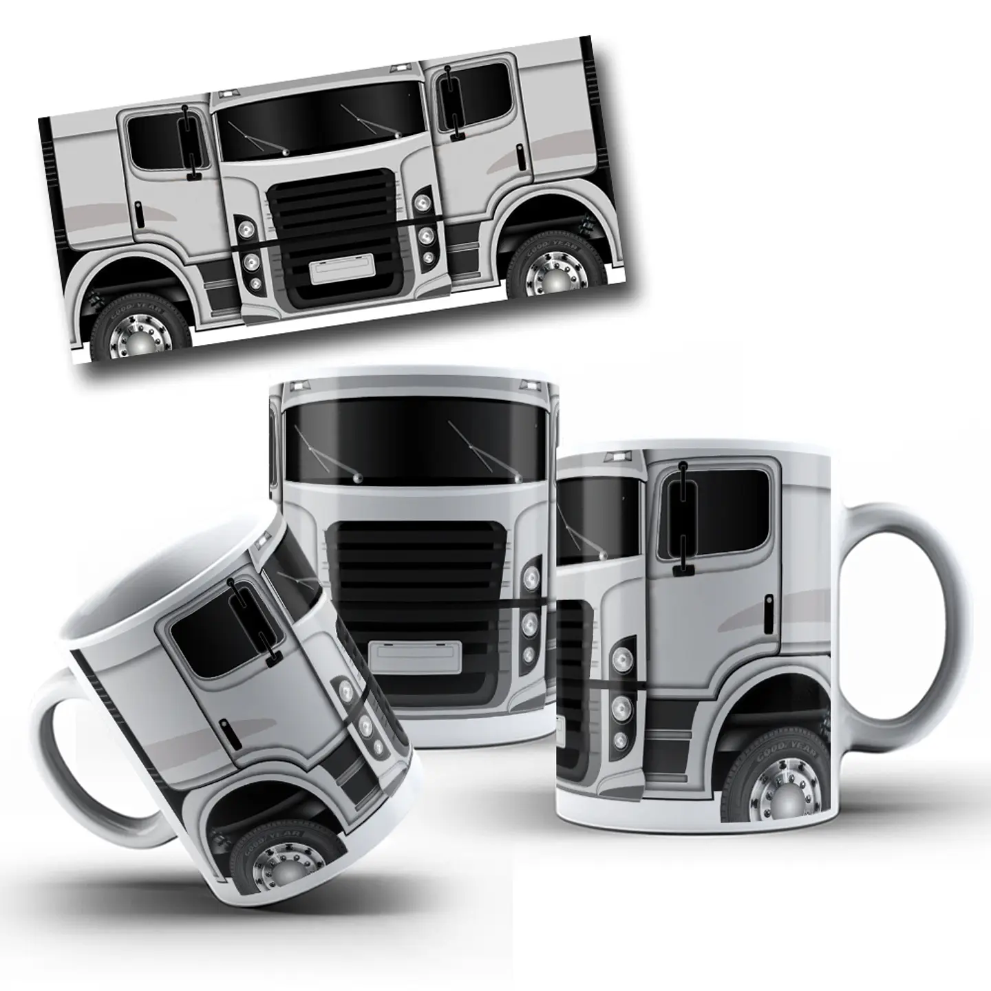 13 Artes para Caneca Caminhão Arquivo em Jpg 1