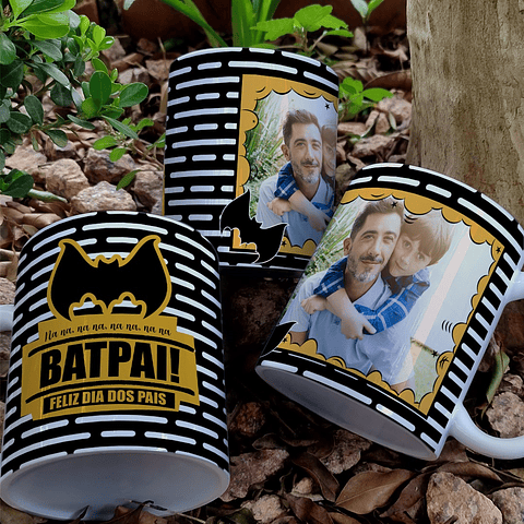 8 Artes para Caneca Dia dos Pais Herois Arquivo Editável