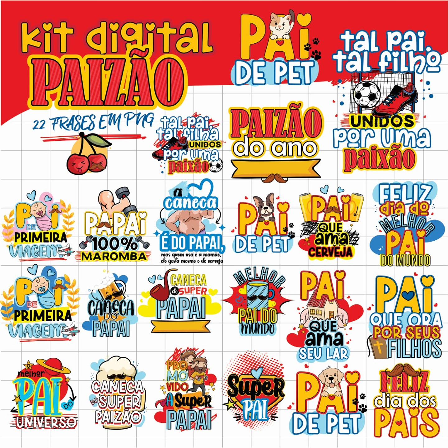 33 Artes para Caneca e Azulejo Dia dos Pais Arquivo em Jpg 3