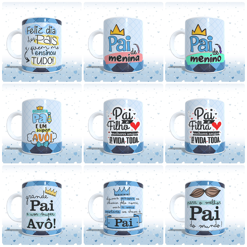 26 Artes para Caneca Dia dos Pais Arquivo em Jpg 2