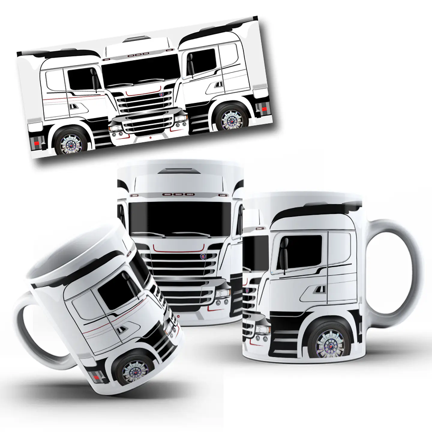 13 Artes para Caneca Caminhão Arquivo em Jpg 3