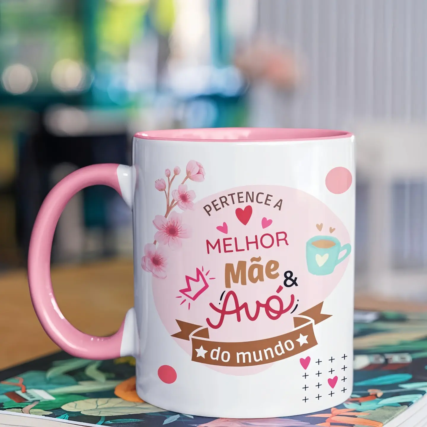 2 Artes Caneca Melhor pai e Avô do Mundo Melhor Mãe e Vó do Mundo Arquivo em Jpg 2