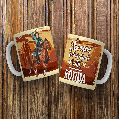 9 Artes Caneca Cavalos Frases Arquivo Editável