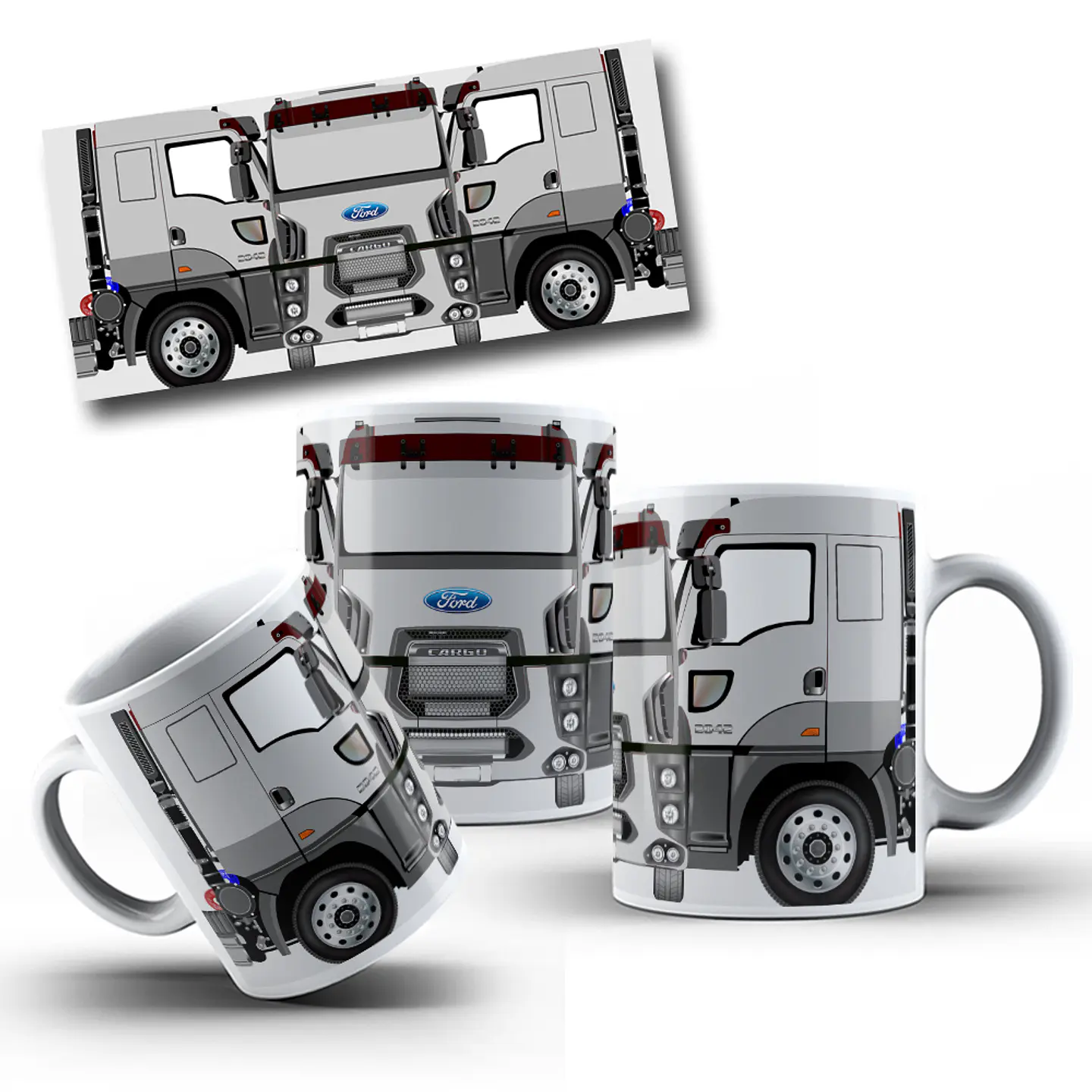 13 Artes para Caneca Caminhão Arquivo em Jpg 7