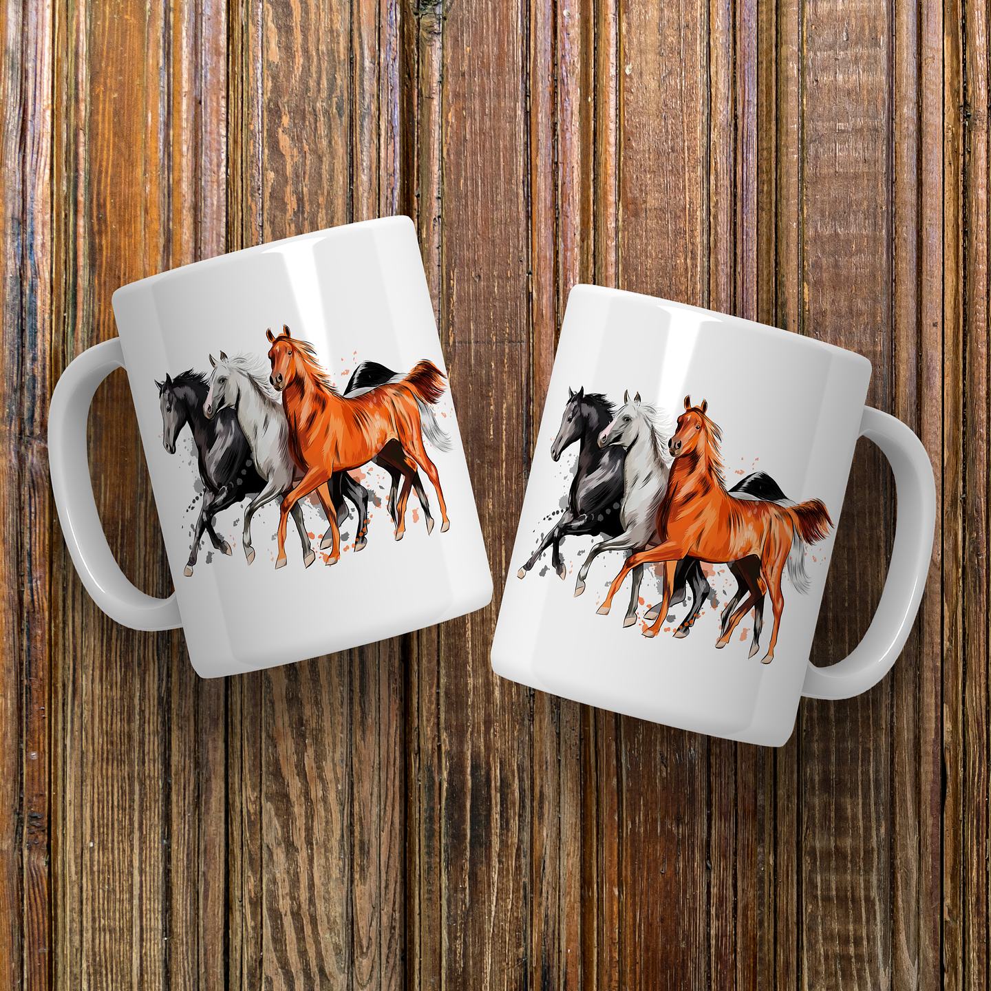 9 Artes Caneca Cavalos Frases Arquivo Editável 3