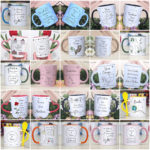 50 Artes Caneca Dia dos Avós em Linhas Arquivo em Jpg