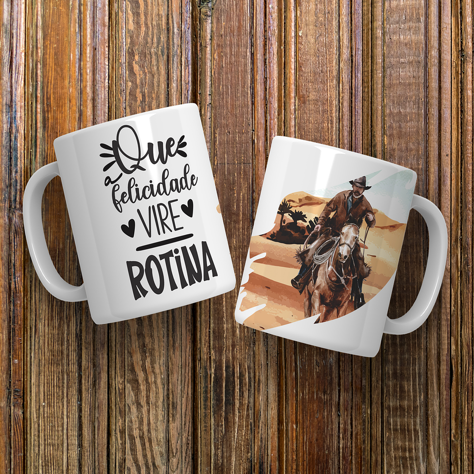 9 Artes Caneca Cavalos Frases Arquivo Editável 7