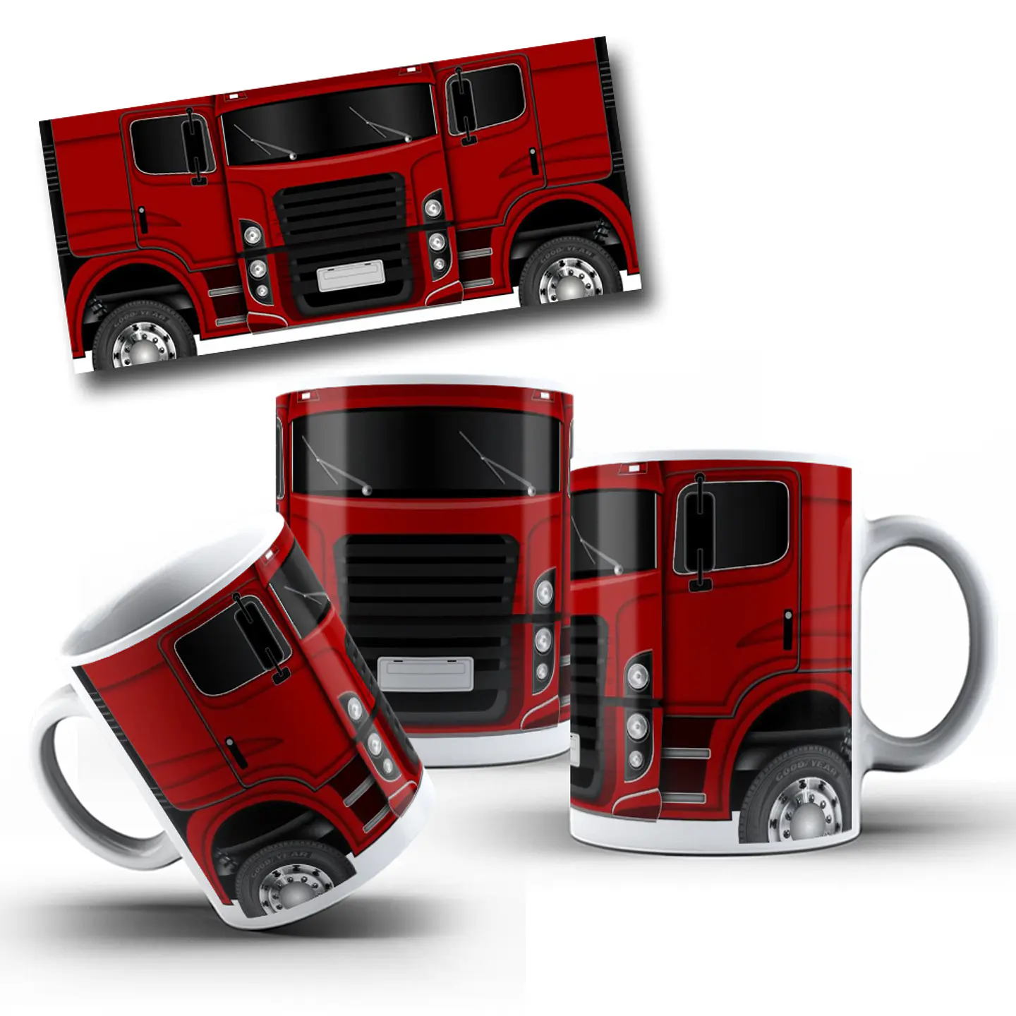 13 Artes para Caneca Caminhão Arquivo em Jpg 11