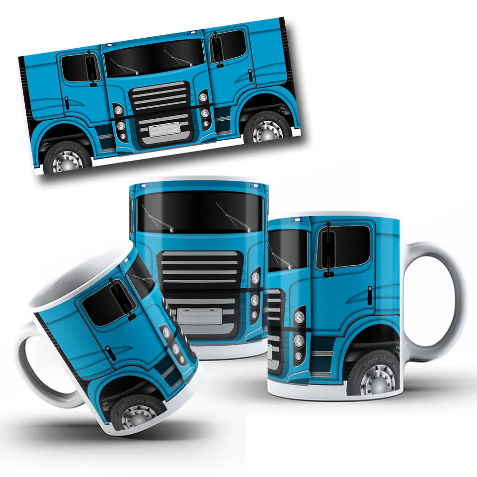 13 Artes para Caneca Caminhão Arquivo em Jpg 12