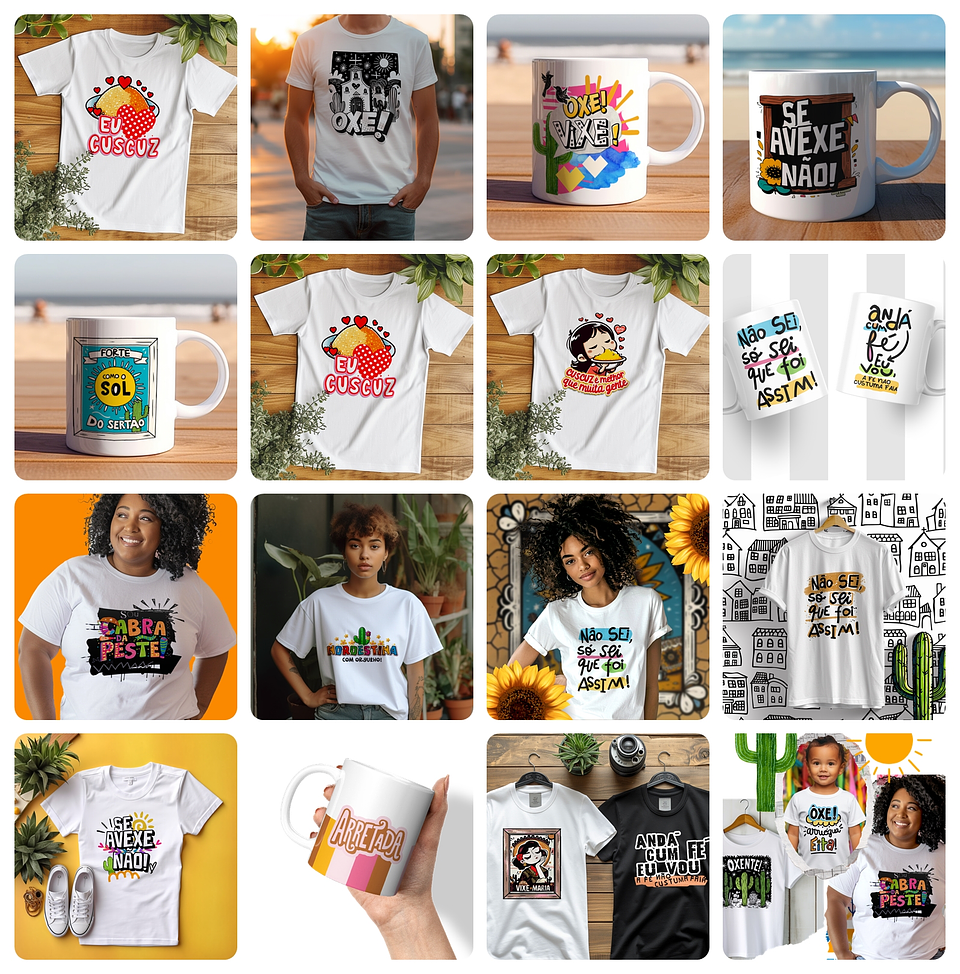 Kit Digital Frases Nordestina em Png 2