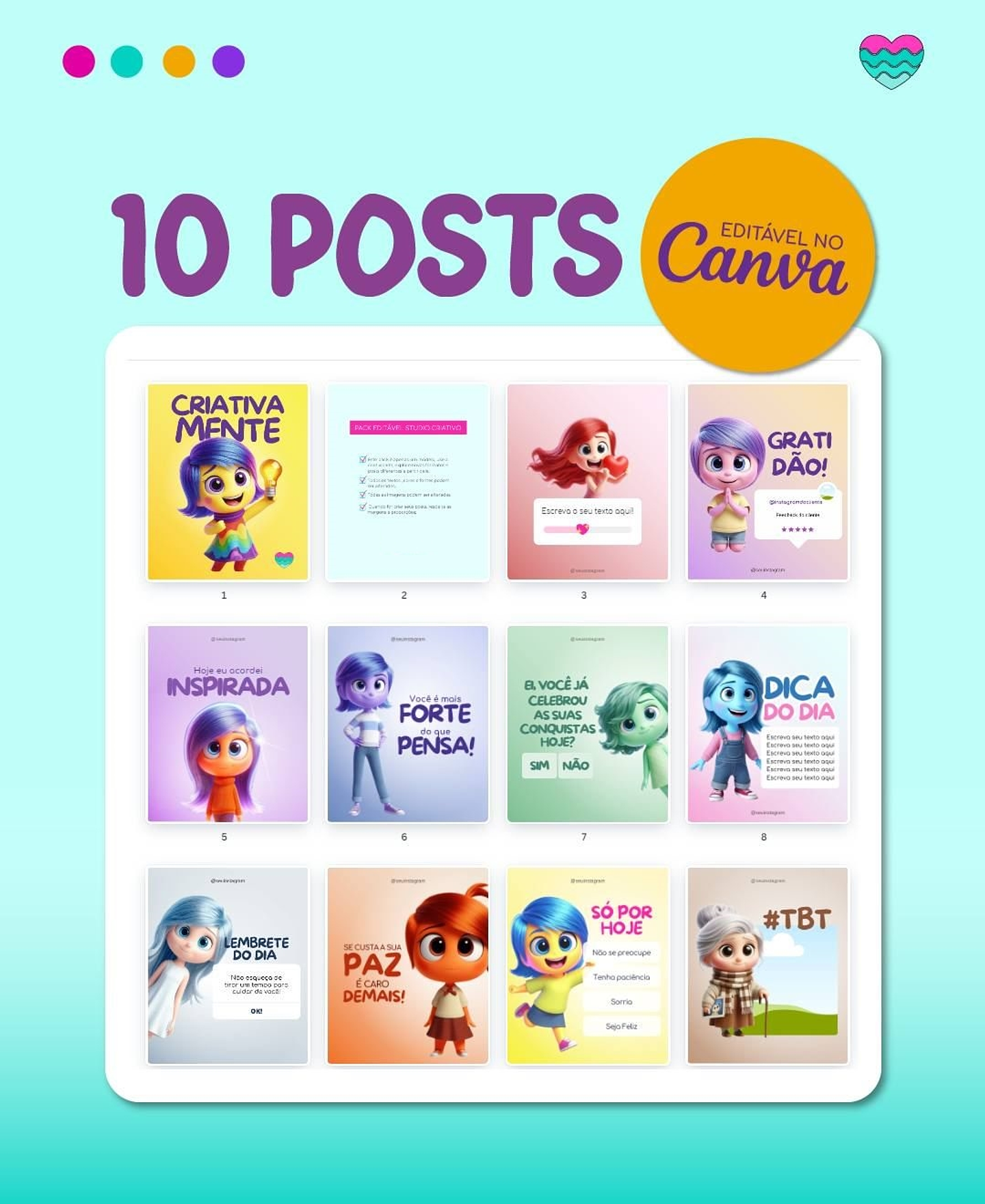 Kit digital Criativamente Divertidamente 2 em Canva 5