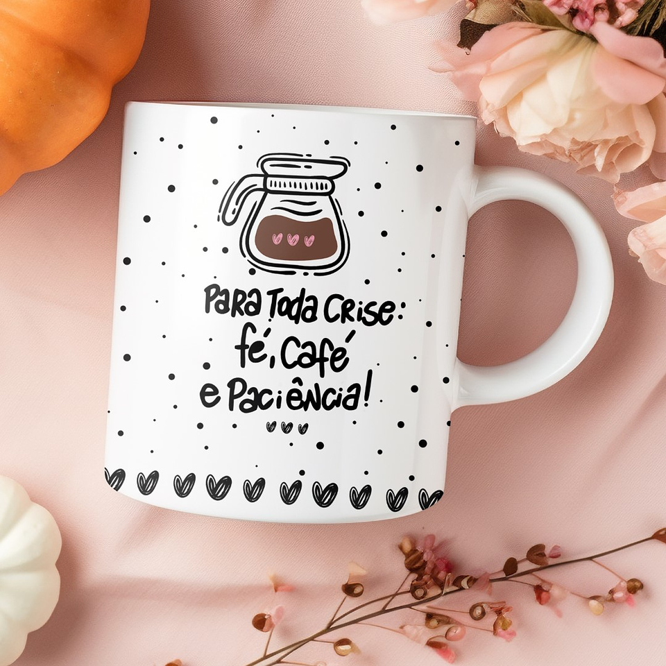 5 Artes para Caneca Frases Café Arquivo Editável 2