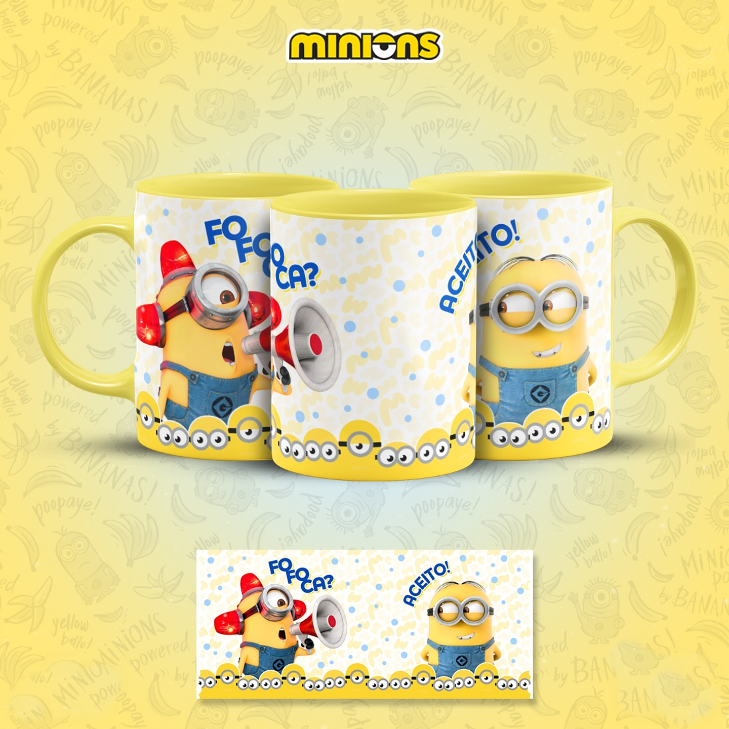 20 Artes para Caneca Meu Malvado Favorito Minions 4 Arquivos em Jpg 3