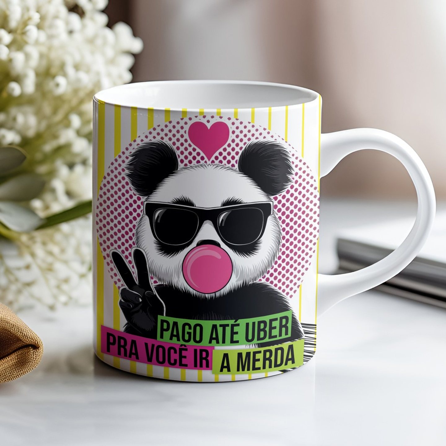 5 Artes para Caneca Frases Animais Deboche Arquivo Editável  3